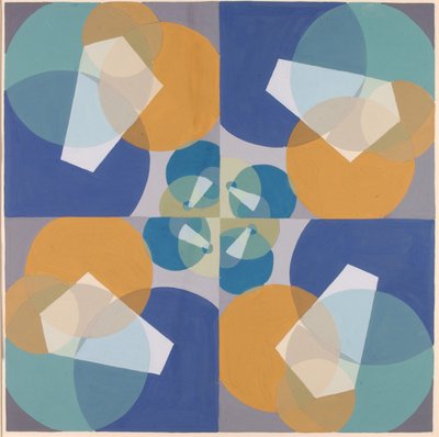 Grønne firkanter (fra serien Kunstens matematiske grundlag) af Joseph Schillinger