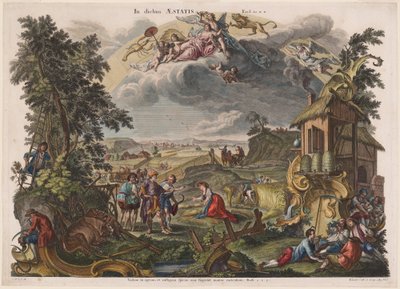 Sommer af Joseph Sebastian Klauber, Johann Baptist Klauber, after Johann Wolfgang Baumgartner