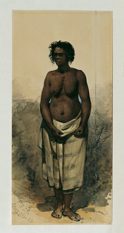 Aboriginal kvinde fra Wollongong (Wollongong), Australien af Joseph Selleny