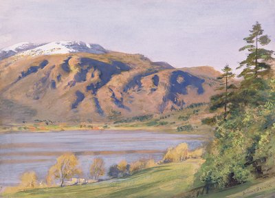Coniston (wc på papir) af Joseph Severn