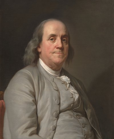 Benjamin Franklin (1706-1790), ca. 1785 (olie på lærred) af Joseph Siffred Duplessis