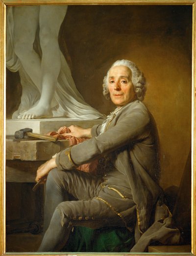Christophe Gabriel Allegrain, billedhugger ... af Joseph Siffred Duplessis