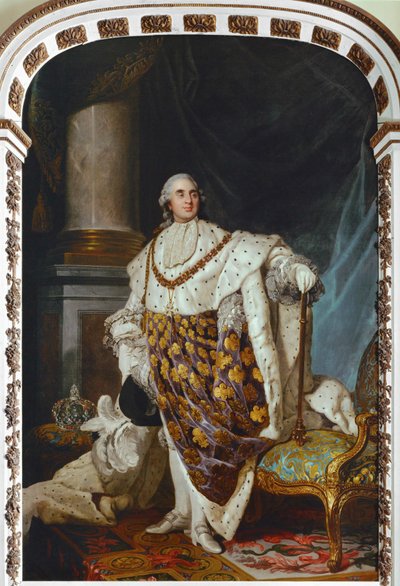 Ludvig XVI i kroningsdragt (maleri på lærred) af Joseph Siffred Duplessis