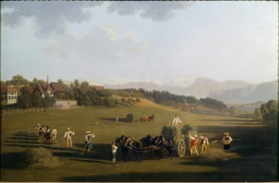 Høhøst i nærheden af Bern af Joseph Simon Volmar