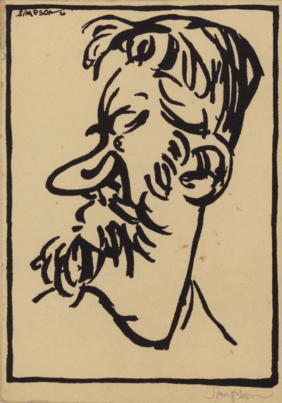 George Bernard Shaw af Joseph Simpson