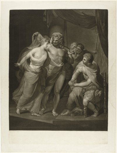 Hercules bringer Alcestis tilbage fra underverdenen af Joseph Spiegl