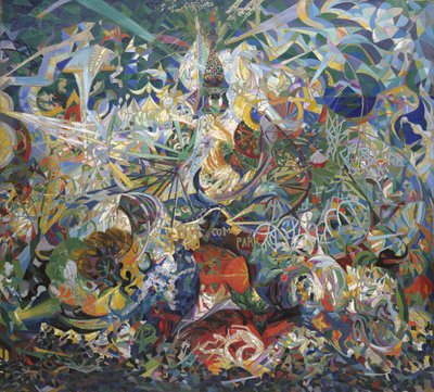 Battle of Lights, Coney Island, Mardi Gras af Joseph Stella