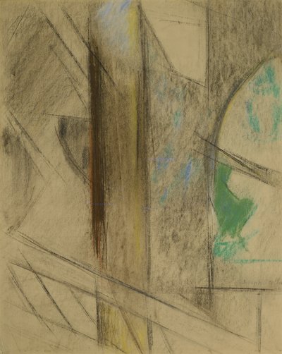 Studie til Brooklyn Bridge af Joseph Stella