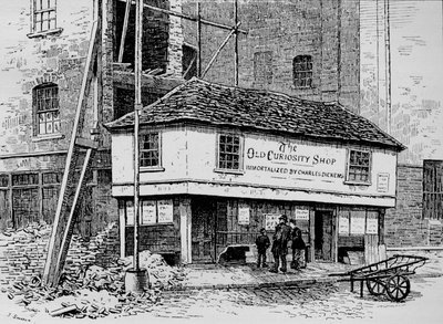The Old Curiosity Shop nær Lincolns Inn Fields, London, c1860 1911 af Joseph Swain
