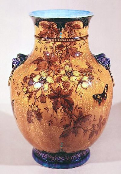 Vase, ca. 1870-80 (lertøj) af Joseph Theodore Deck