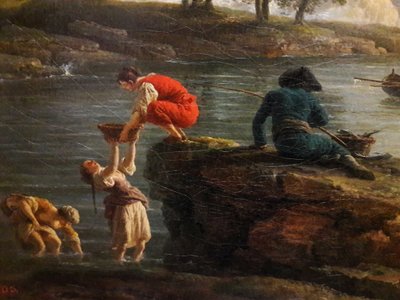 Udsigt over en havn om morgenen (Morgen)


 (detalje). af Joseph Vernet
