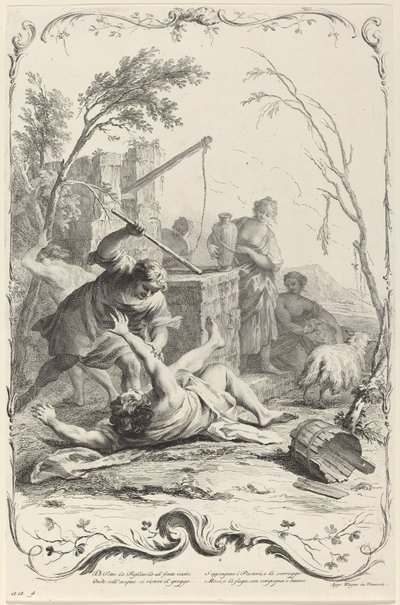 Moses slår en hyrde af Joseph Wagner