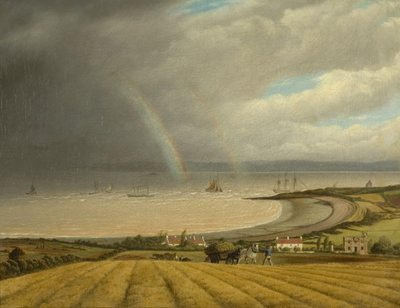 Udsigt fra Portishead mod Wales, ca. 1832 af Joseph Walter