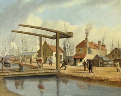 Monmouthshire-kanalen ved Newport, 1800-1850 af Joseph Walter