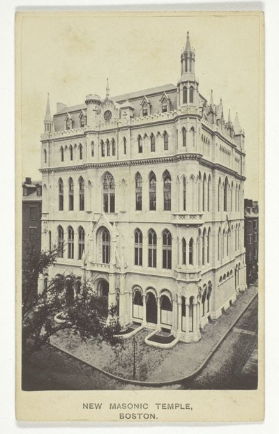 Det nye frimurertempel, Boston af Joseph Ward