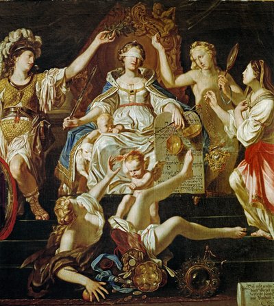 Allegory of Justice (maleri på lærred) af Joseph Werner