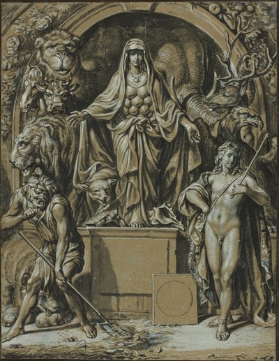 Diana af Efesos som allegori om naturen af Joseph Werner