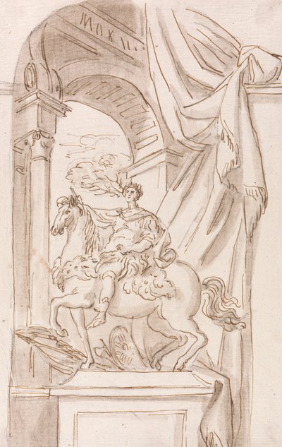 En undersøgelse af Agostino Cornacchinis statue af Karl den Store, Peterskirken, Rom af Joseph Wilton