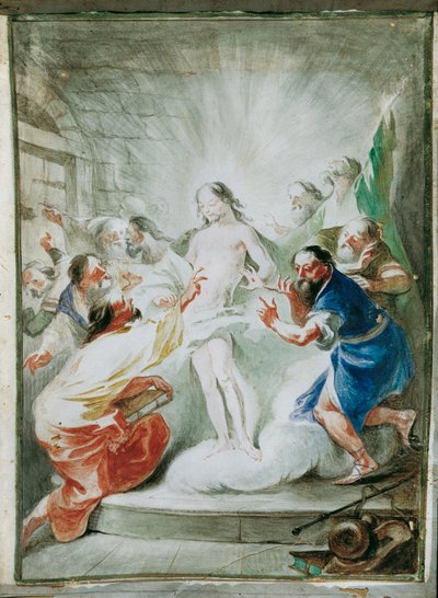 Den opstandne Kristus viser sig for disciplene af Joseph Winterhalder d. J.