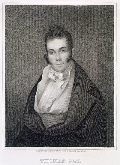 Thomas Say (1787-1834), graveret af Henry Hoppner Meyer (1787-1847) af Joseph Wood