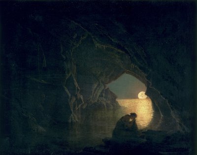 En grotte med Julias skikkelse, 1780 af Joseph Wright of Derby