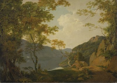 Sø-scene af Joseph Wright of Derby