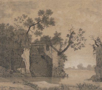 Landskab med ruiner af Joseph Wright of Derby