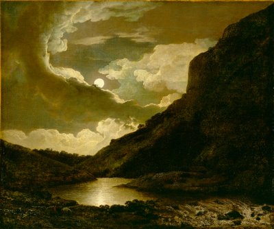 Matlock Tor i måneskin af Joseph Wright of Derby