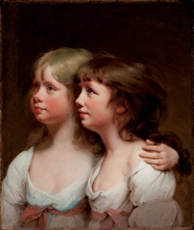 Portræt af Sarah og Ann Haden af Joseph Wright of Derby