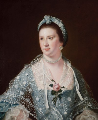 Portræt af den ærede fru Boyle af Joseph Wright of Derby