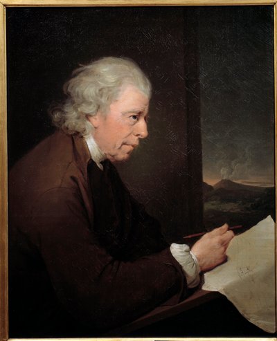 Portræt af urmageren, geologen og fysikeren John Whitehurst (1713-1788) Maleri af Joseph Wright of Derby (1734-1797) af Joseph Wright of Derby