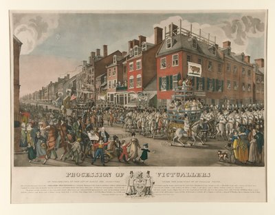 Procession af Victuallers of Philadelphia af Joseph Yeager