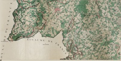 Kort over Poperinghe - Poperinge af Joseph de Ferraris
