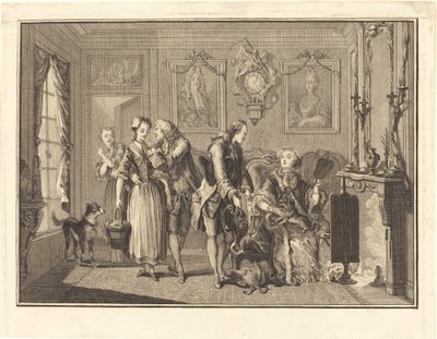Den smukke bonde af Joseph de Longueil after Charles Eisen