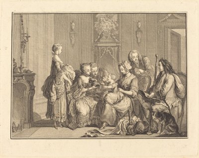 Den smukke sygeplejerske af Joseph de Longueil after Charles Eisen