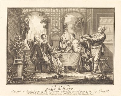 Middag af Joseph de Longueil after Charles Eisen