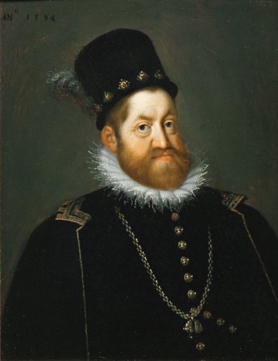Kejser Rudolf II (maleri på kobber) af Joseph the younger Heintz