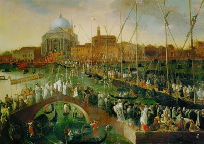 Processionen på forløsningsdagen (olie på lærred) af Joseph the younger Heintz