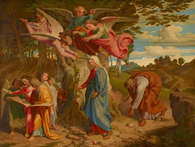 Marias vandring over bjergene af Joseph von Fuhrich