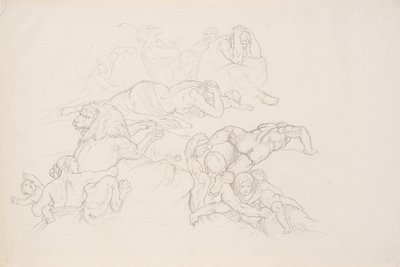 Scene fra syndfloden af Joseph von Fuhrich
