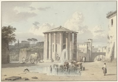 Vestas tempel i Rom af Josephus Augustus Knip