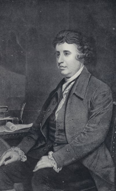 Edmund Burke (s/h foto) af Joshua (after) Reynolds