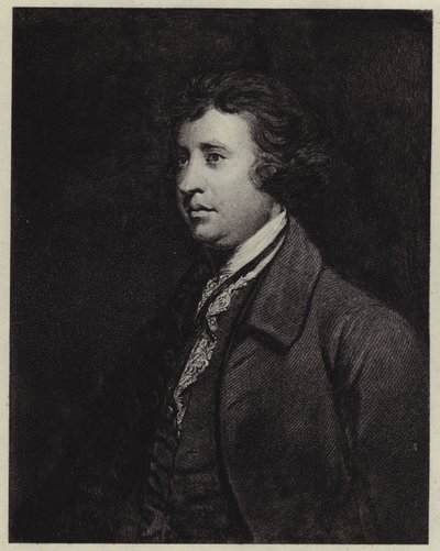 Edmund Burke (litho) af Joshua (after) Reynolds