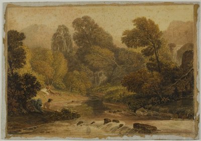 En scene nær Lodore, Cumberland af Joshua Cristall