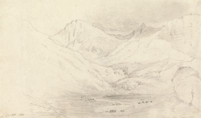 Nant Ffrancon-dalen, Caernarvonshire af Joshua Cristall