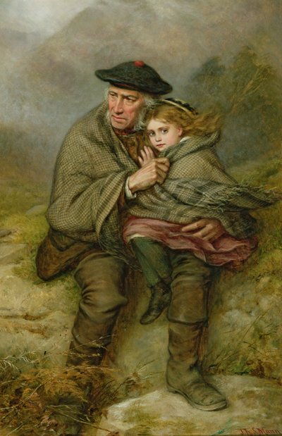 The Cauld Blast, 1876 af Joshua Hargrave Sams Mann
