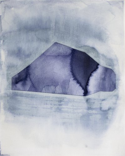 Abstrakt blå geometri af Joshua Hoskins