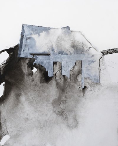 Det forfaldne abstrakte hus af Joshua Hoskins