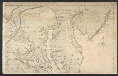 Et kort over den mest beboede del af Virginia... af Joshua and Jefferson Peter Fry
