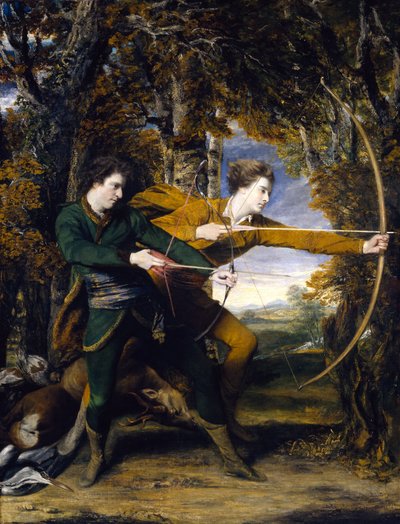 Oberst Acland og Lord Sydney: Bueskytterne af Joshua Reynolds